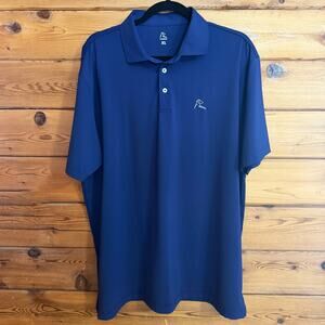 Rhoback Men's Short Sleeve Performance Polo Navy XL